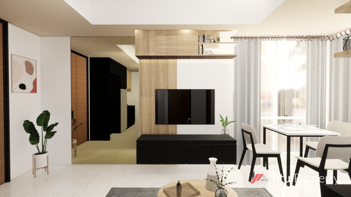 Dijual Unit LRT City Tower Azure lantai 30 No. Unit 52 2 BR Corner
