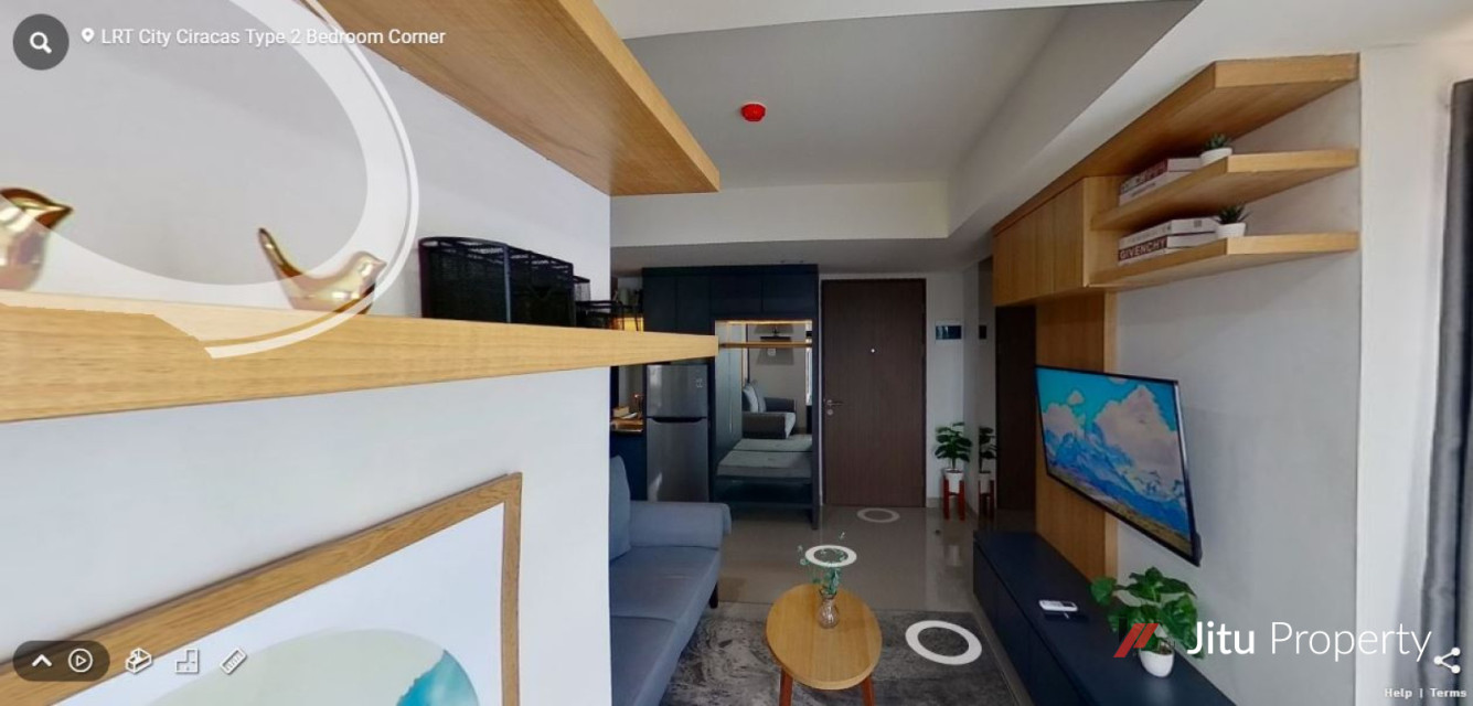 Dijual Unit LRT City Tower Azure lantai 30 No. Unit 52 2 BR Corner