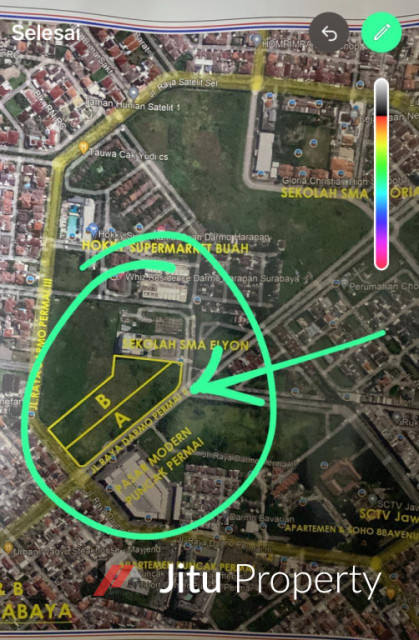Dijual Tanah Lokasi Strategis Darmo Permai Surabaya Lokasi Strategis