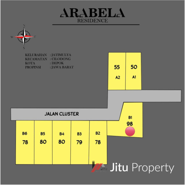 Dijual Rumah Hunian 450 Jutaan dan 680 Jutaan Arabella Residence Depok