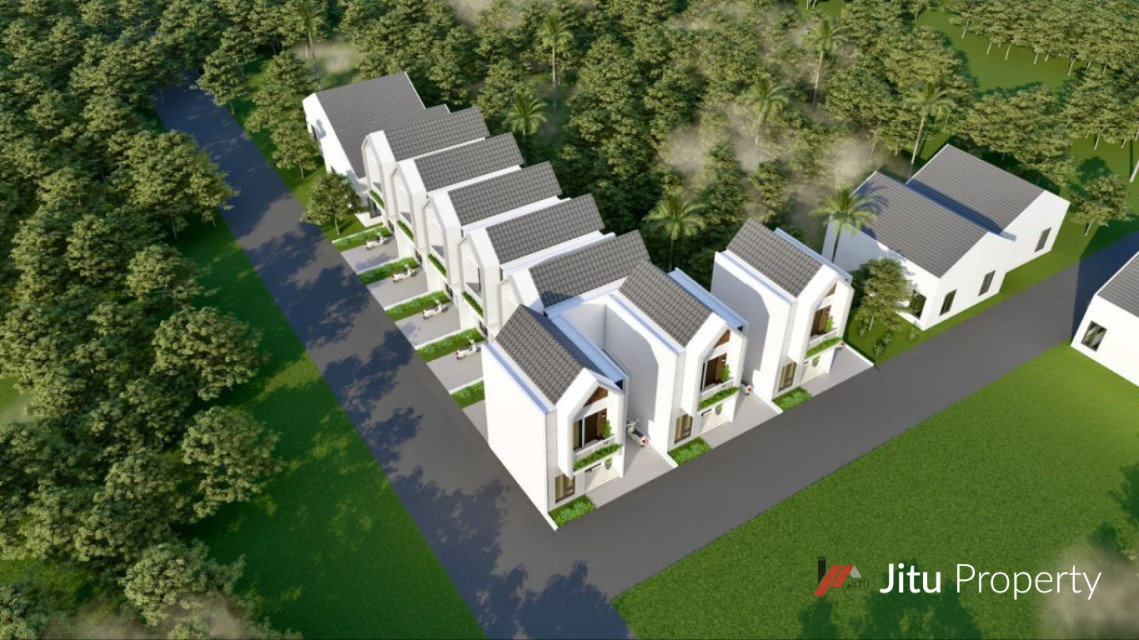 Dijual Rumah Model Scandinavian Pinggir Jalan Raya Cilodong Depok 