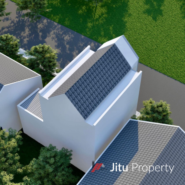 Dijual Rumah Model Scandinavian Pinggir Jalan Raya Cilodong Depok 