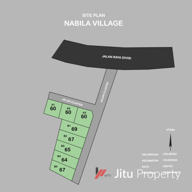 Dijual Rumah Model Scandinavian Pinggir Jalan Raya Cilodong Depok 