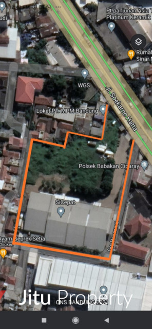 Termurah Dijual Tanah Gudang di Soekarno Hatta Babakan Ciparay Bandung