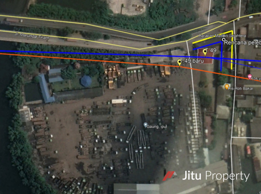 Termurah Dijual Tanah di Marunda Cilincing 2.4 Ha Dekat KBN Marunda