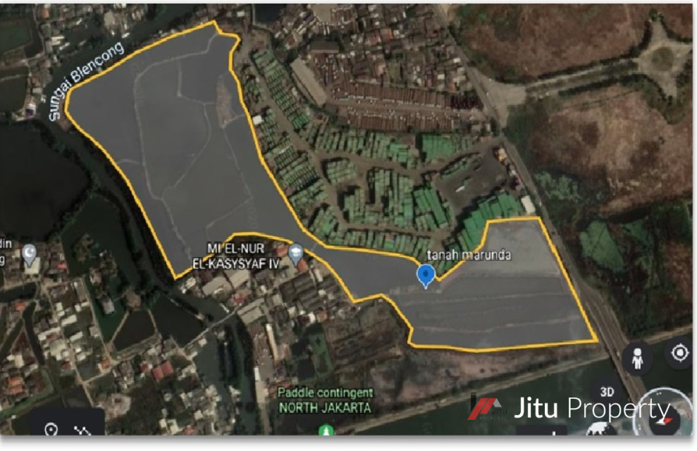 Dijual Tanah di Marunda Cilincing 6.4 Ha Murah Cocok Untuk Depo