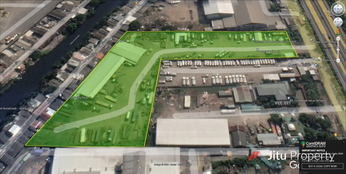 Dijual Tanah di Cakung Cilincing 1.5 Ha Cocok Untuk Gudang Dan Depo