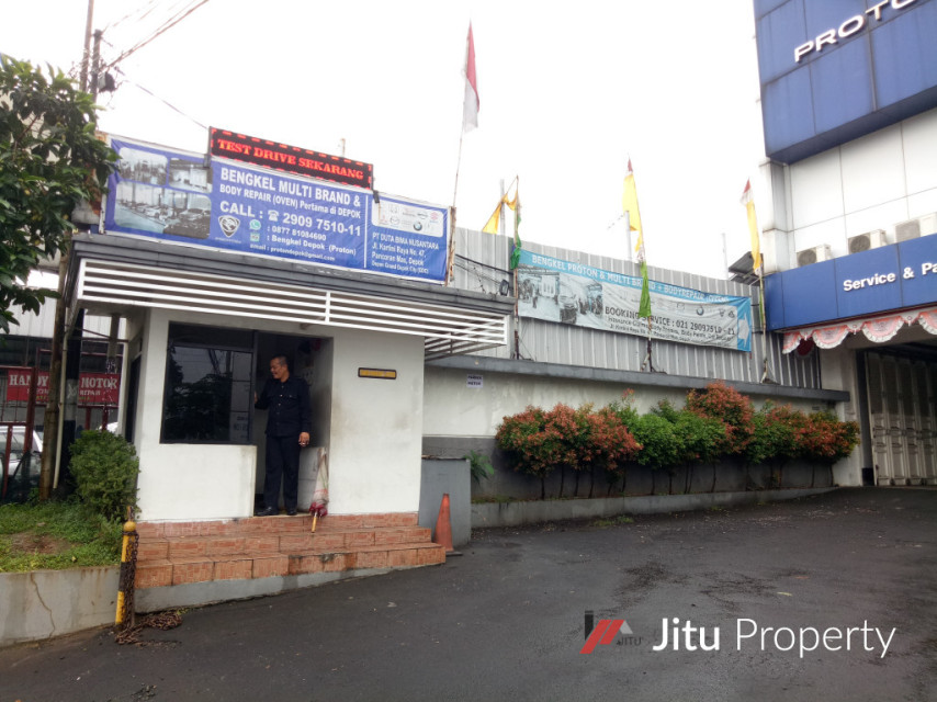 Murah Dijual Gedung Showroom Mobil dan Bengkel di Pancoran Mas Depok