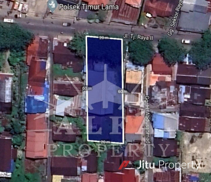 Dijual Tanah Plus Rumah Jalan Tanjung Raya 2 Kota Pontianak