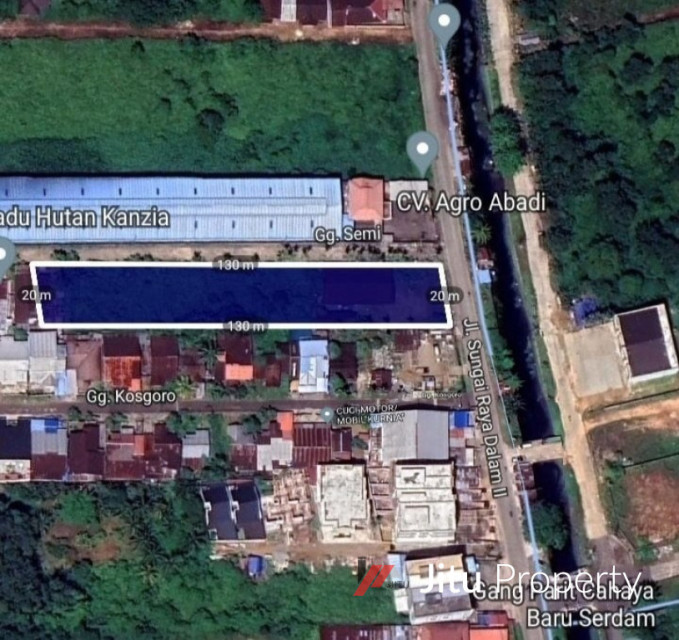 Dijual/Disewakan Tanah Dan Gudang Sungai Raya Dalam Kota Pontianak