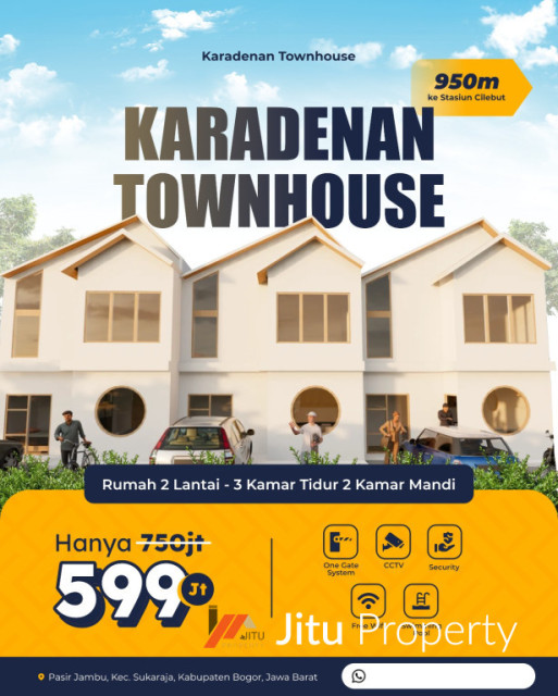Rumah Siap Huni dan Inden 950 METER Stasiun Cilebut Bisa Custom Rumah